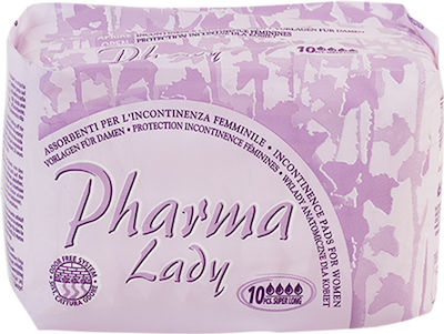 Maxi Pharma Lady Hygienepads Nachgeburt mit Flügeln für Starke Strömung 4 Tropfen 10Stück