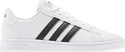Adidas Παιδικά Sneakers Grand Court K Cloud White / Core Black / Cloud White