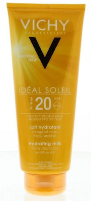 Vichy Ideal Soleil Fresh Hydrating Milk Rezistentă la apă Crema protectie solara Cremă pentru Corp SPF20 300ml