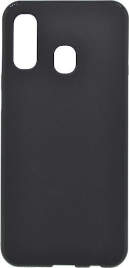 Ancus Back Cover Σιλικόνης Μαύρο (Galaxy A40)