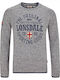 Lonsdale Borden Men's Long Sleeve Sweater Gray