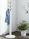 Umbra Wooden Coat Rack White with 9 Hooks 39.4x39.4x165cm