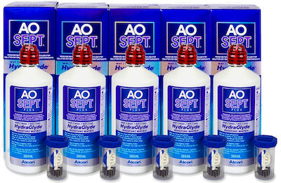 Alcon Aosept Plus HydraGlyde Kontaktlinsenlösung 5x360ml