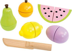 Jabadabado Fruits & Vegetables Toy Φρούτα made of Wood 6pcs