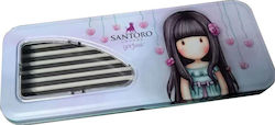 Santoro Gorjuss Rosebud Pencil Case Light Blue