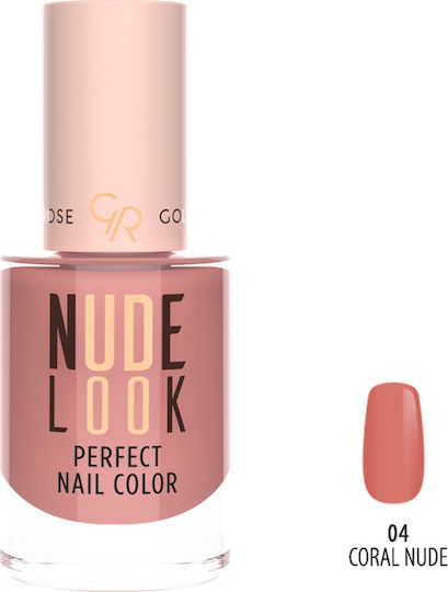 Golden Rose Nude Look Perfect Colour Glossy Nail Polish 04 Coral Nude 10.2ml