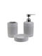 Click Set Accesorii Baie Ceramică Gri 3buc