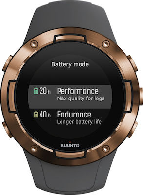 Suunto 5 46mm Smartwatch mit Pulsmesser (Graphite Copper)