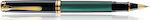 Pelikan Souveran R600 Pen Rollerball with Blue Ink Black-Green