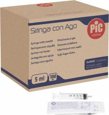 PiC Solution Central Σύριγγες 22G x 1 1/4" 5ml 100τμχ