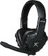 Xtrike Me HP-302 Über Ohr Gaming-Headset mit Verbindung 2x3,5mm Schwarz