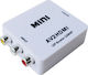 Muzik Μετατροπέας RCA female σε HDMI female Λευκό 1τμχ VD-249