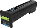 Lexmark 72K2XCE Toner Laserdrucker Cyan