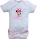 Disney Minnie Baby Bodysuit Underwear Short-Sleeved White