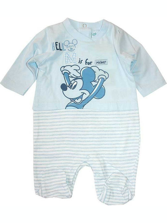 Disney ER0006 Baby Bodysuit Long-Sleeved Light Blue