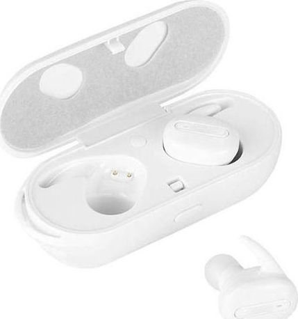 Fineblue TWS-R9 In-ear Bluetooth Handsfree Ακουστικά με Θήκη Φόρτισης Λευκά