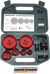 Mannesmann Bi-Metal HSS Hole Saw Set 22mm to 73mm Mannesmann Bi-Metal HSS Hole Saw Set 22mm to 73mm