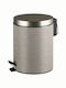 Marva Exclusive Metallic Toilet Bin with Soft Close Lid 5lt Gray