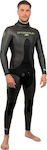 Sporasub J60 Full Diving Suit Shaved with Chest Pad for Spearfishing Black 6.5mm