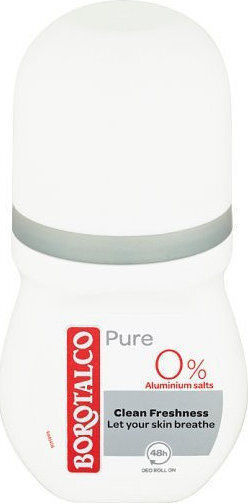 Borotalco Pure Αποσμητικό 48h σε Roll-On Χωρίς Αλουμίνιο 50ml
