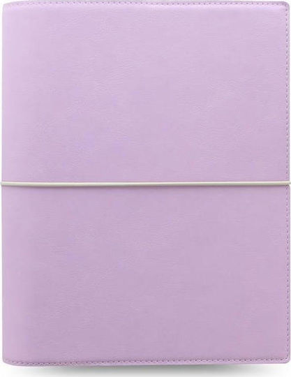 Filofax Domino Soft A5 Седмичен Организатор Розово Кожено 19x23.5см.