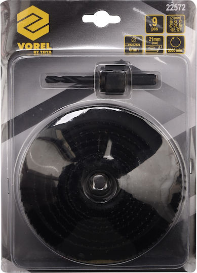 Vorel Hole Saw Kit for Wood