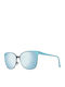 Guess Women's Sunglasses with Turquoise Metal Frame and Turquoise Gradient Mirror Lens GU7458 09C