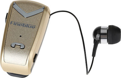 Fineblue F-V2 In-Ear Bluetooth-Freisprecheinrichtung Kopfhörer Revers Gold