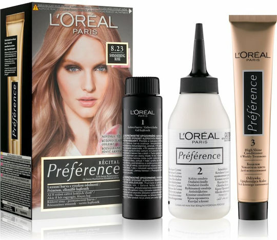L'Oreal Paris Preference Βαφή Μαλλιών 8.23 Shimmering Rose