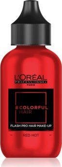 L'Oréal Professionnel Colorful Hair Flash Pro Hair Make Up Temporary Hair Dye Red Hot 60ml