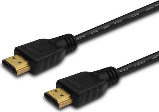 Savio HDMI 1.4 High Speed 1080p 120Hz Cable HDMI male - HDMI male 10m Μαύρο