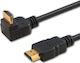 Savio HDMI 2.0 Premium High Speed 4K 60Hz HDR Angle (90°) Cable HDMI Male - HDMI Male 3m Black