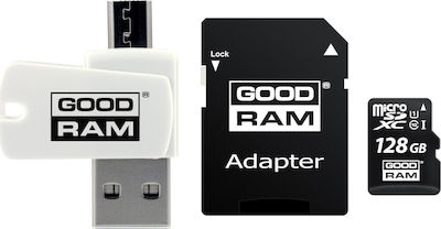 GoodRAM microSDXC 128GB Klasse 10 U1 UHS-I mit USB-Lesegerät