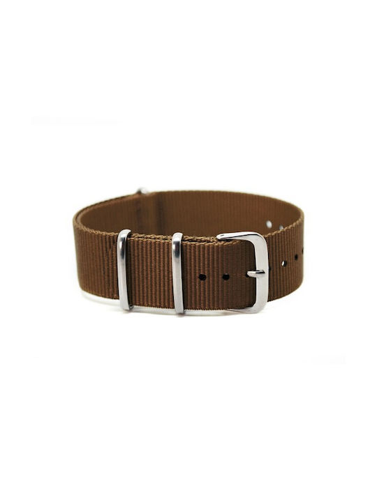 Strap NATO Brown Fabric 18mm