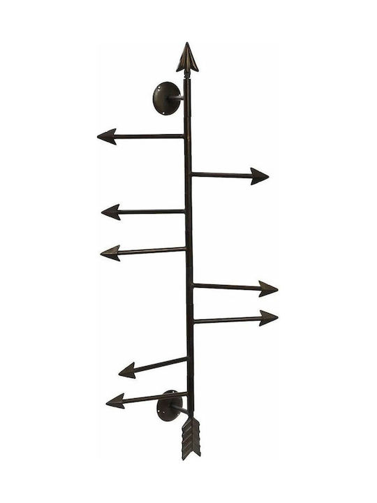 Espiel Κρεμάστρα Τοίχου Μεταλλική 8 Θέσεων 20.5x9x88cm