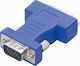 Vivanco Convertor DVI-D feminin în VGA masculin Albastru 1buc 45452