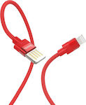 Hoco U55 Outstanding Geflochten USB-A zu Lightning Kabel Rot 1.2m (HC-U55LRD)
