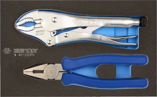 King Tony Set Pliers & Grip Pliers set Length 210mm 2pcs