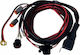 M-Tech Set Wire 320mm Διακόπτης Φώτων Αυτοκινήτου Καλωδίωση/Πλεξούδα 12v για Προβολείς LED με Διακόπτη 12V