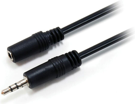Equip 3.5mm Jack Cable 3.5mm Male - 3.5mm Female Black 2.5m 14708207