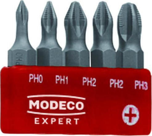 Modeco Σετ 5 Μύτες Κατσαβιδιού Αστέρι Σετ Μύτες