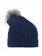 Kids Beanie Knitted Navy Blue