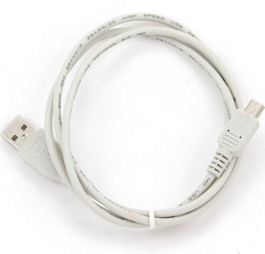 Gembird USB 2.0 Kabel USB-A-Stecker - USB-B-Stecker Weiß 0.9m CC-USB2-AM5P-3