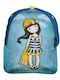 Santoro Kinderhut Jockey Stoff Gorjuss Beach Belle Blau