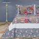Borea Γ1 Set Coverlet Single from Polyester Blue 160x220cm 2pcs