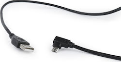Gembird Winkel (90°) / Regulär USB 2.0 auf Micro-USB-Kabel Schwarz 1.8m (CC-USB2-AMmDM90-6) 1Stück