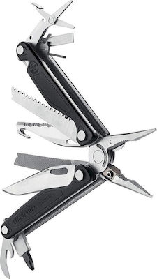 Leatherman Charge Multitool Schwarz mit Klinge aus Rostfreier Stahl in Scheide