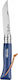 Opinel Baroudeur No.8 Pocket Knife Blue with Bl...