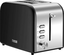 Teesa Prăjitor de pâine 2 sloturi 850W Negru