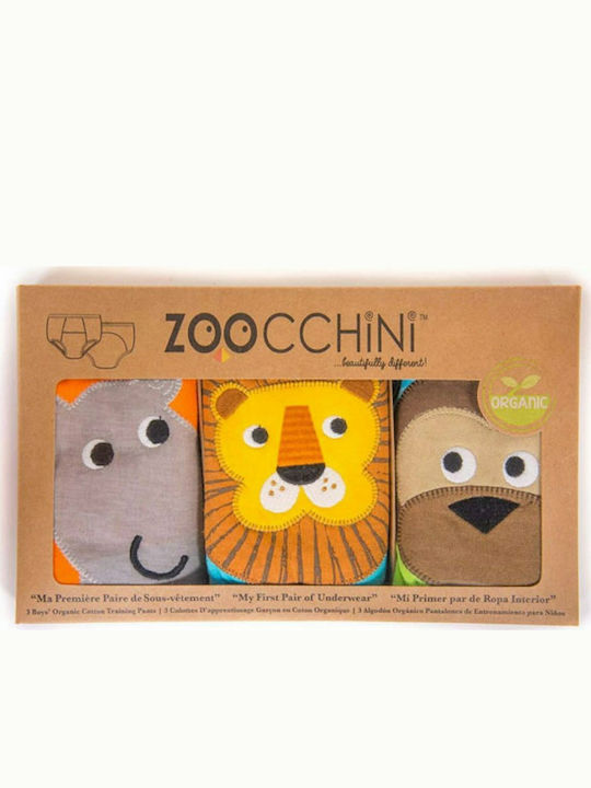 Zoocchini Safari Kinder Set mit Slips Bunt 3Stück